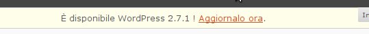Aggiornamento WordPress 1